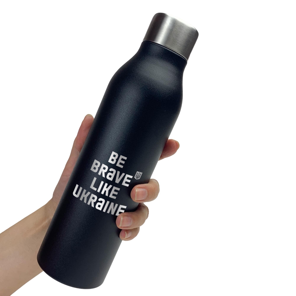Термос для напитков Like Ukraine (черный) Термос для напитков Like Ukraine (черный)