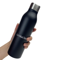 Термос для напитков Ukraine (черный)