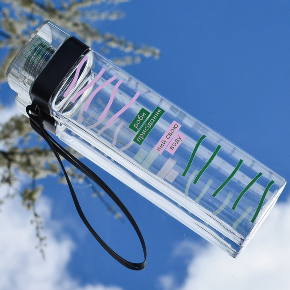 Пляшка для води ZIZ Пий та присідай