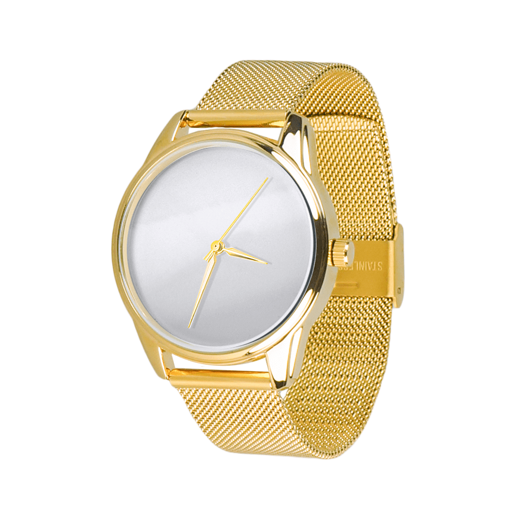Часы ZIZ Минимализм на металлическом браслете  (золото)