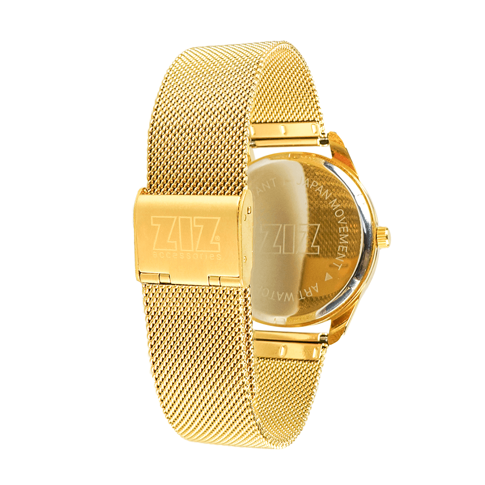 Часы ZIZ Минимализм на металлическом браслете  (золото)