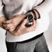 Годинник ZIZ Мінімалізм чорний на металевому браслеті (срібло)