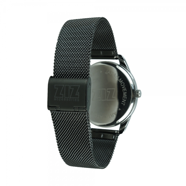 Часы ZIZ Минимализм черный на металлическом браслете (черный)