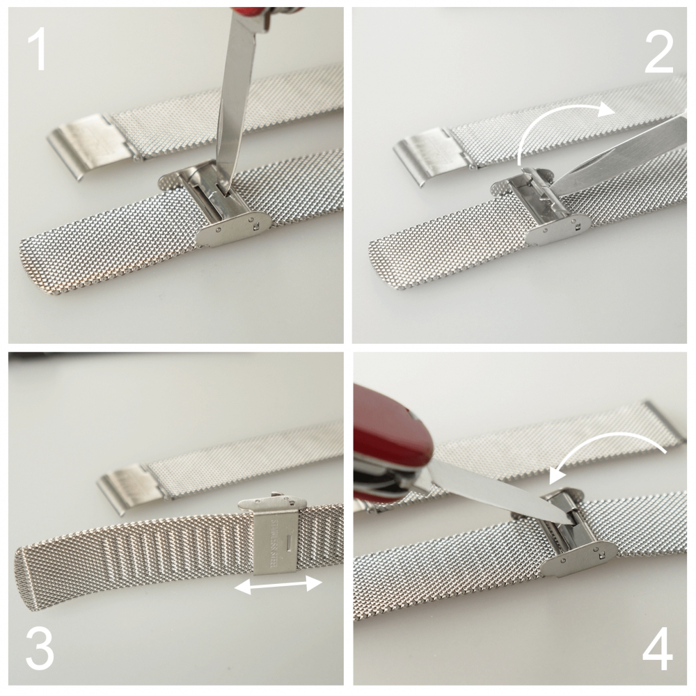 Часы ZIZ Late white на металлическом браслете