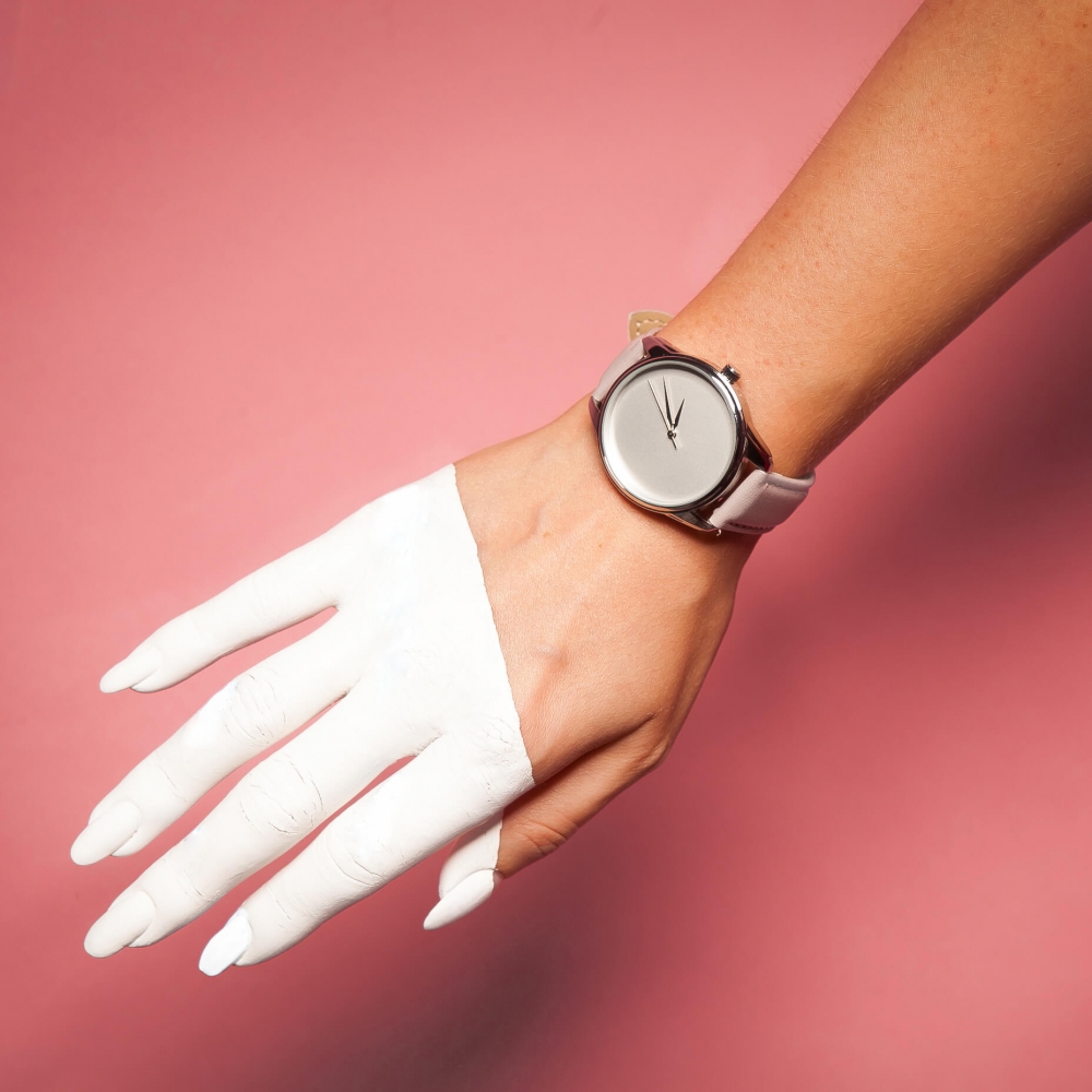 Часы ZIZ Минимализм (лавандовый, серебро)