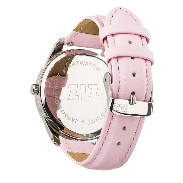 Ремешок для часов ZIZ (пудрово - розовый, серебро)