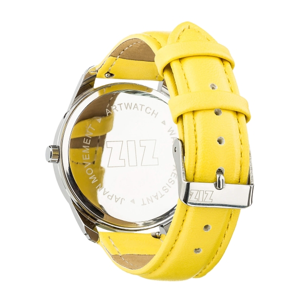 Годинник ZIZ Мінімалізм (жовтий, срібло)