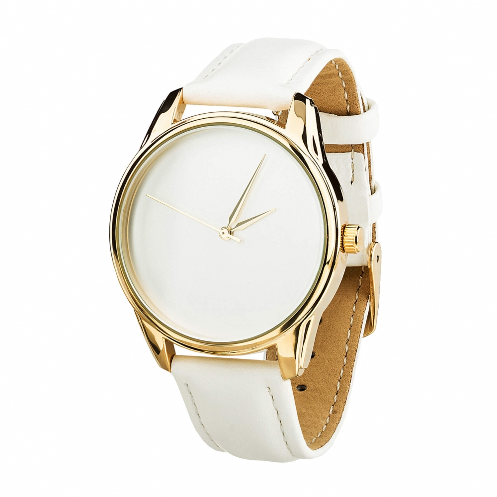 Часы ZIZ Минимализм (белый, золото)
