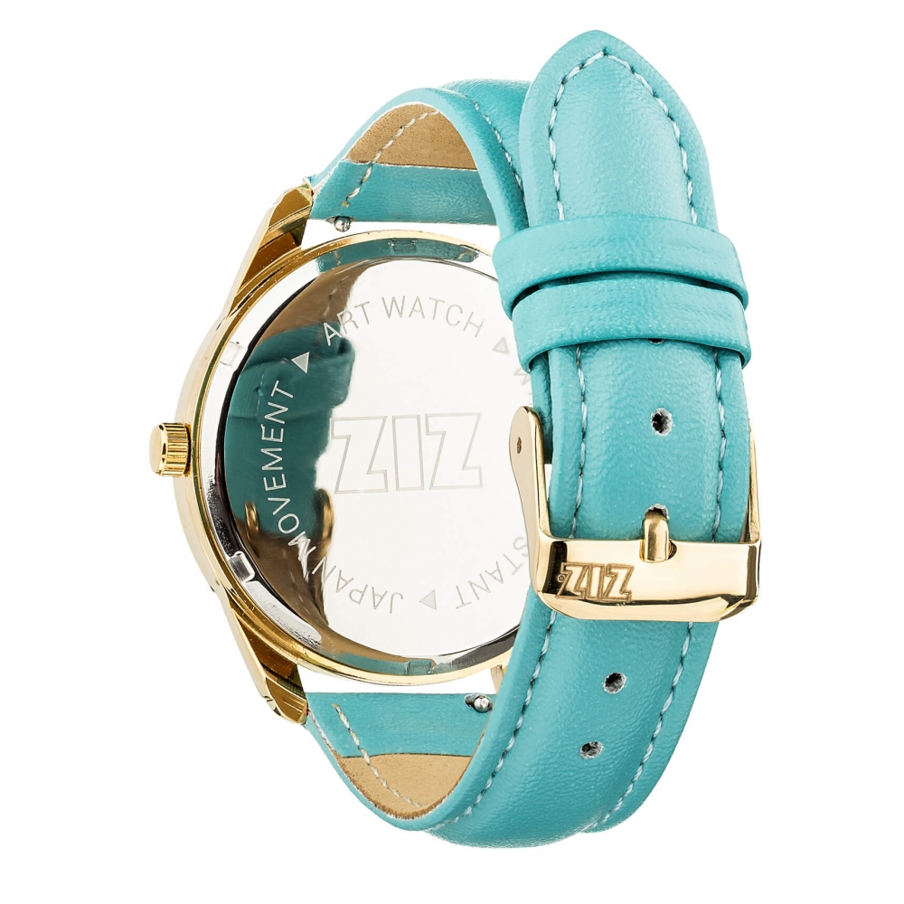 Часы ZIZ Минимализм (небесный, золото)