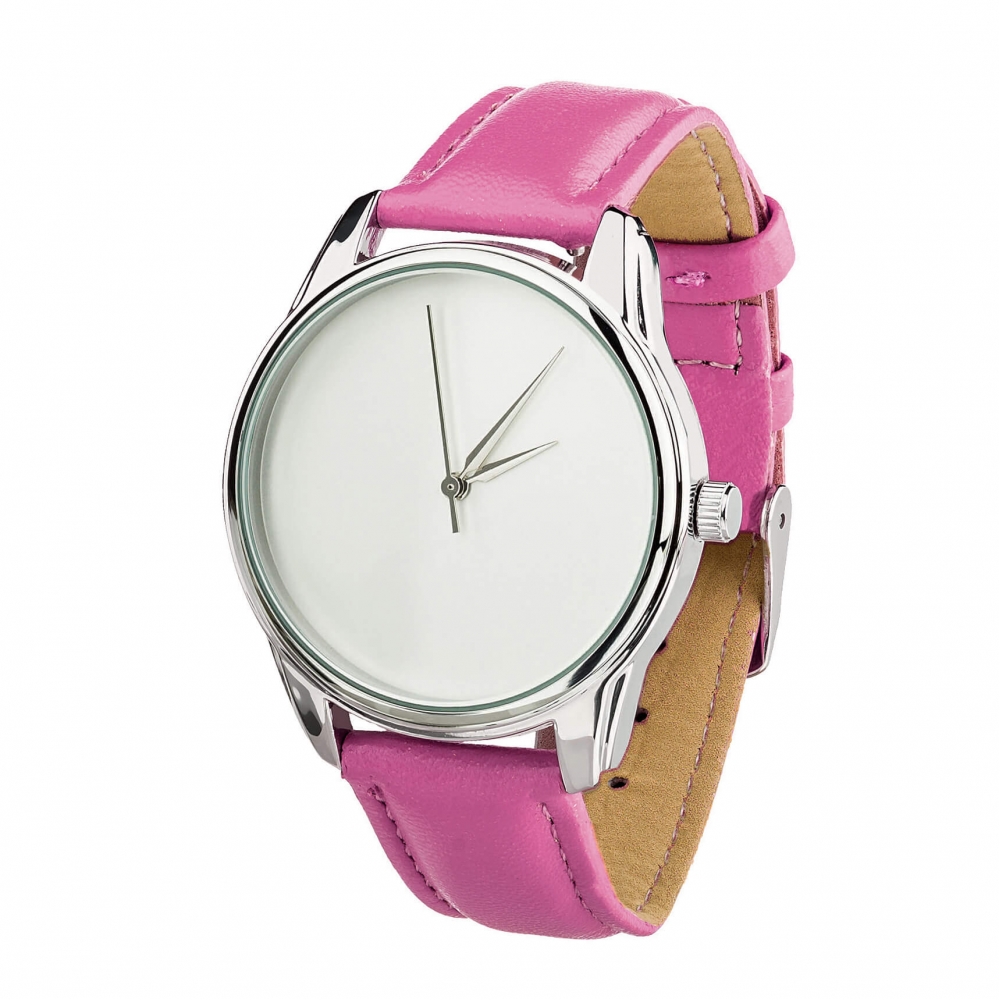 Часы ZIZ Минимализм (малиновый, серебро)