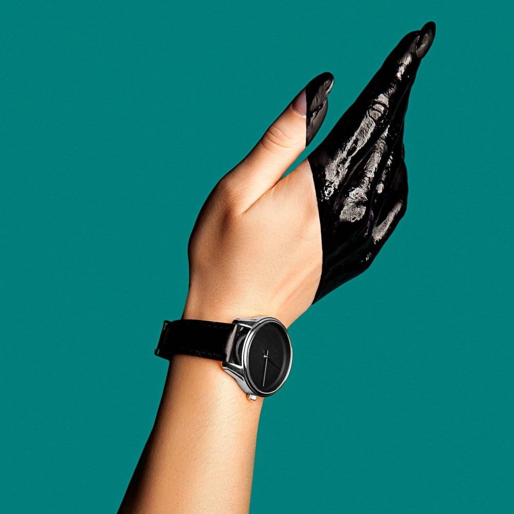 Часы ZIZ Минимализм черный (черный, серебро)