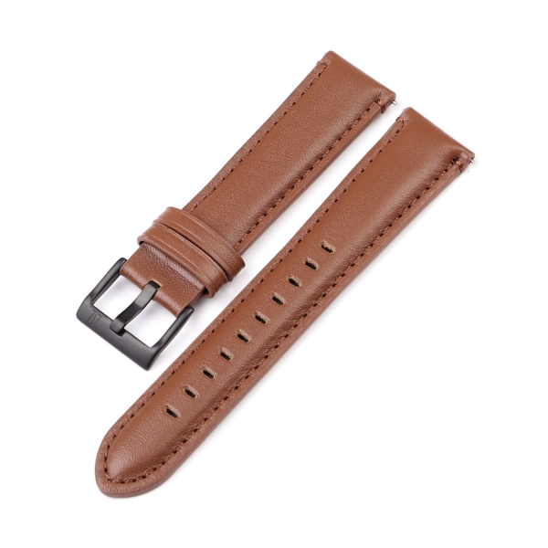 Шкіряний ремінець для годинника 20 мм ТМ ZIZ (коричневий)