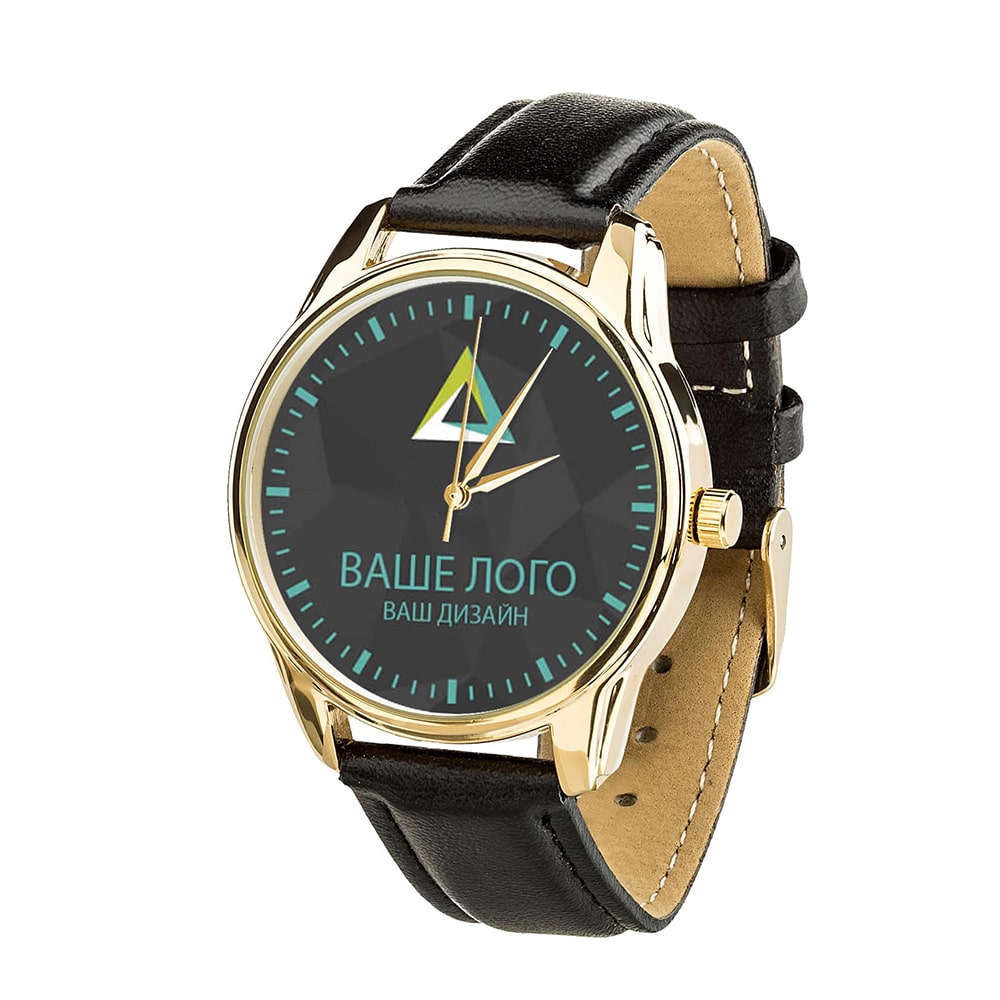 Годинники з логотипом (золото)