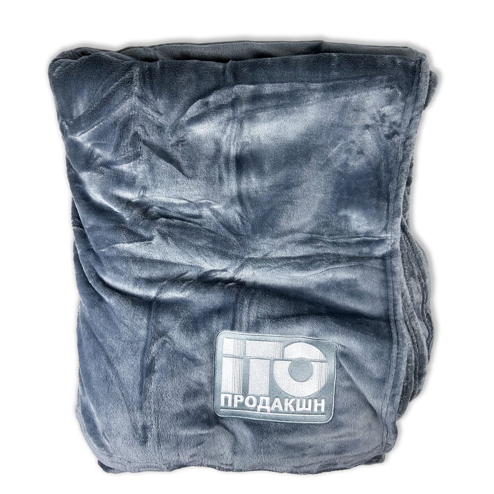 Флісовий плед із логотипом для брендування 130 х 180 см