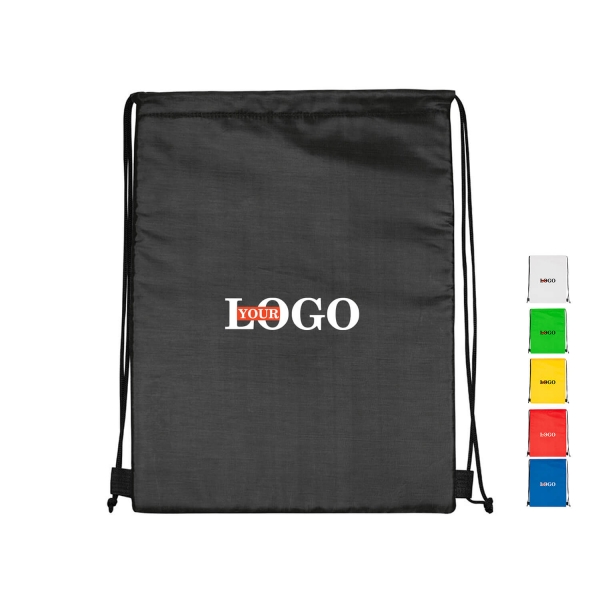 Спортивний мішок з логотипом чорний