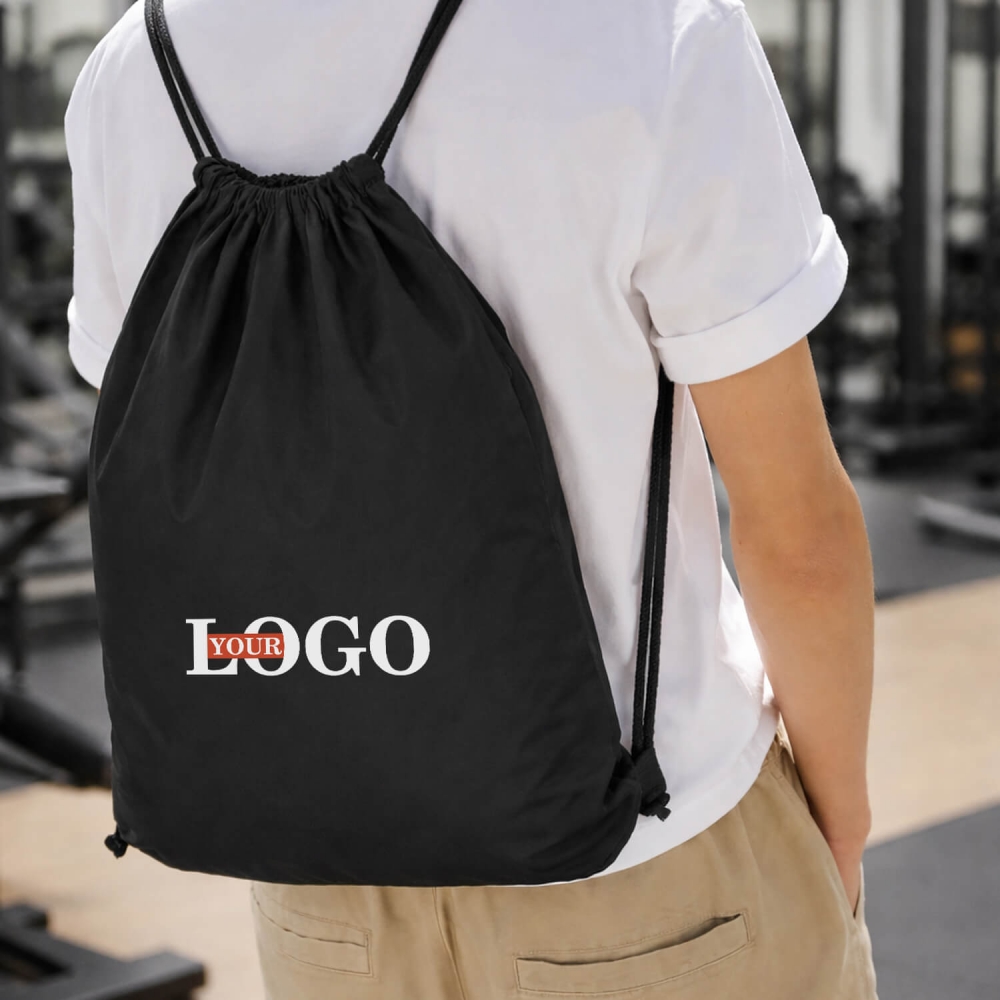 Спортивный мешок с вашим логотипом черный