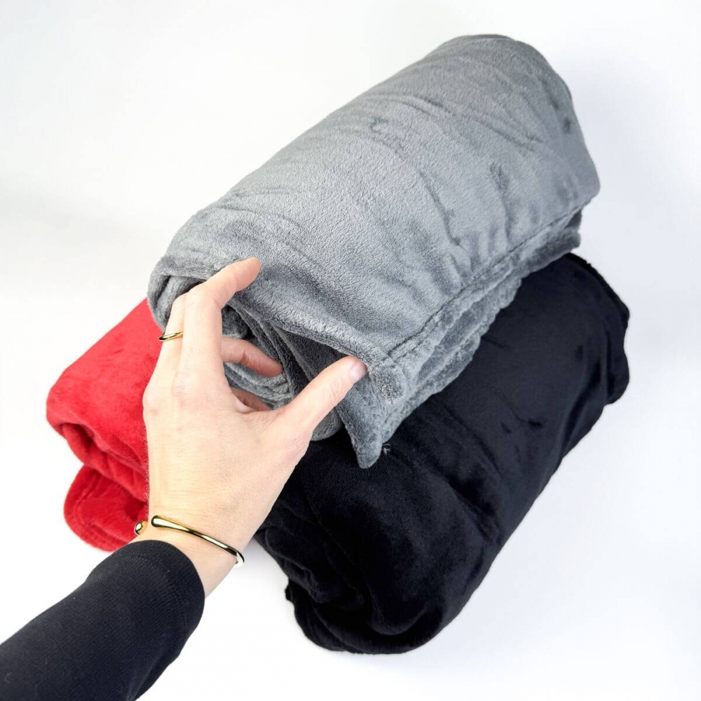 Флісовий плед із логотипом для брендування 130 х 180 см