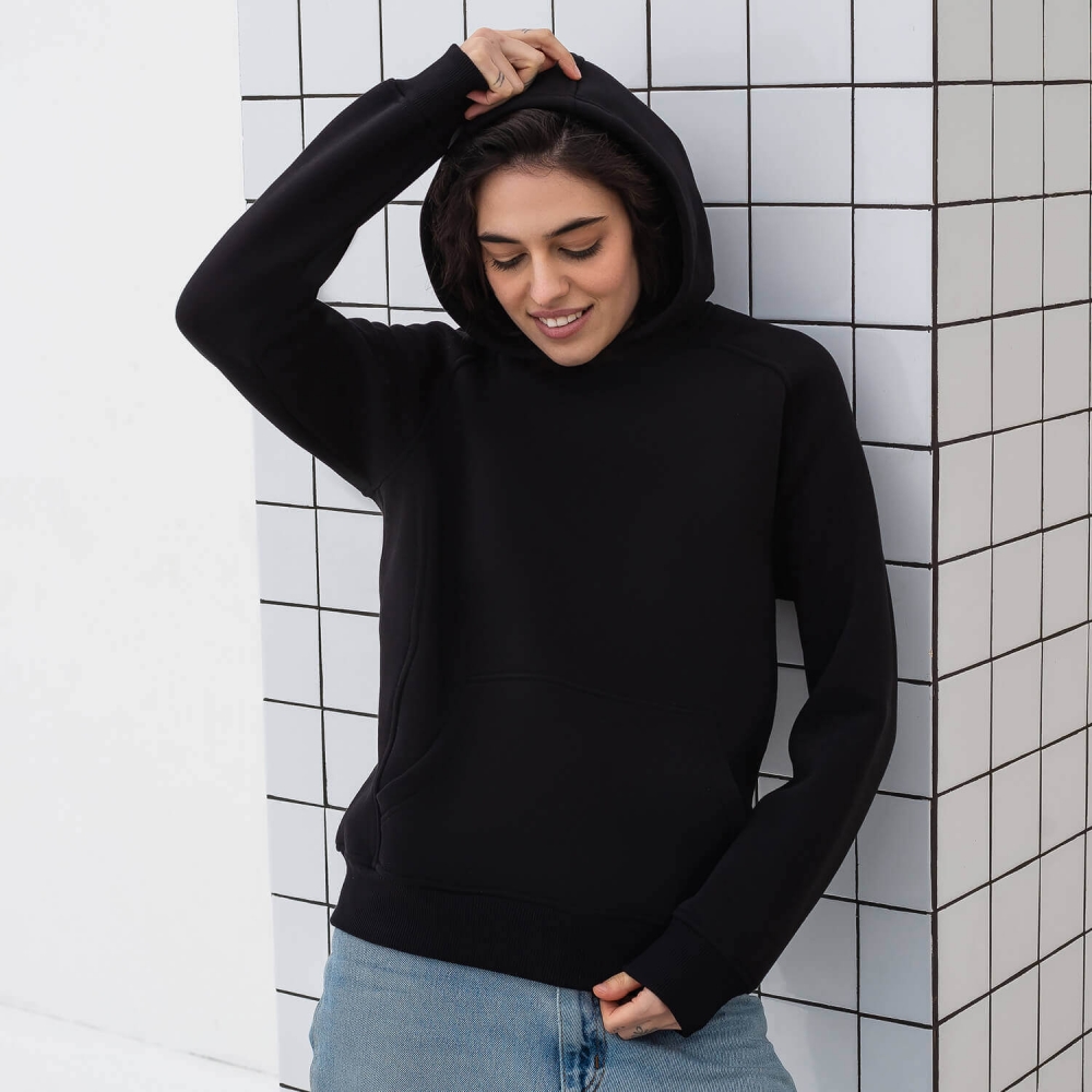 Худи Boxy Warm с логотипом