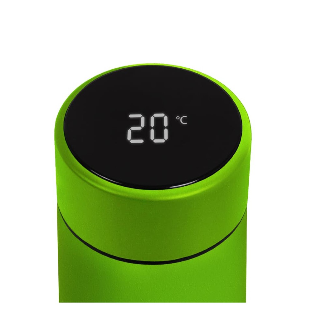 Термос зелений із сенсорним дисплеєм для брендування