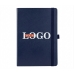 Блокнот с логотипом темно-синий 