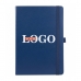 Блокноты с логотипом темно-синий 