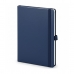Блокноты с логотипом темно-синий 