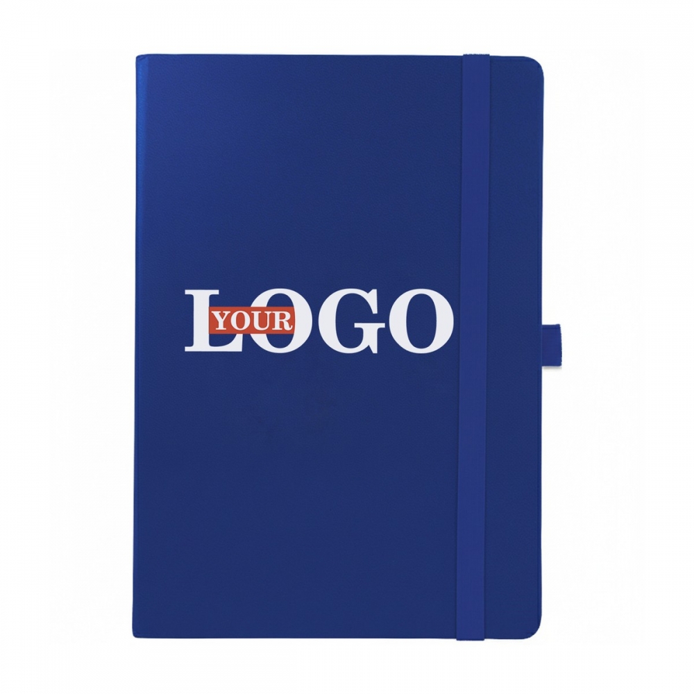 Блокноты с логотипом синий