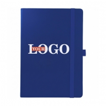 Блокноты с логотипом синий