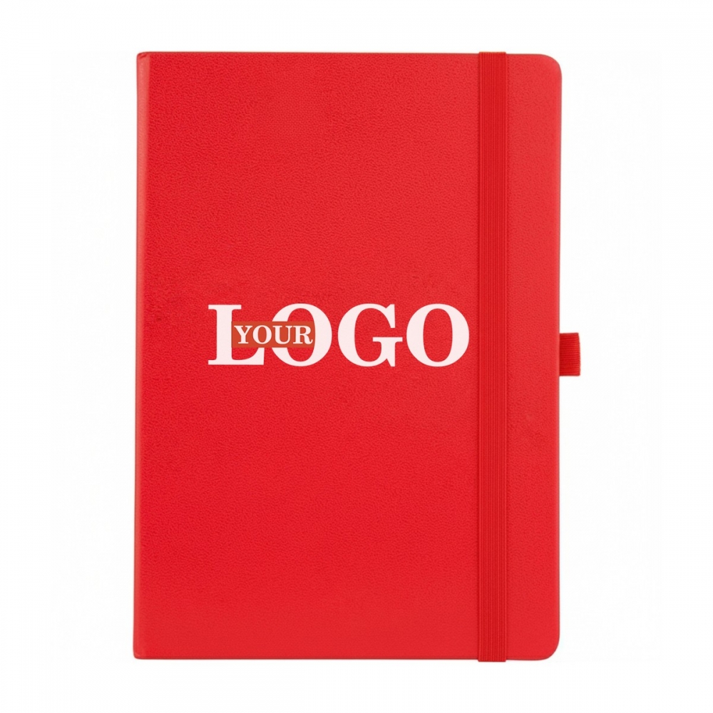 Блокноты с логотипом красный