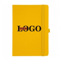 Блокноты с логотипом желтый