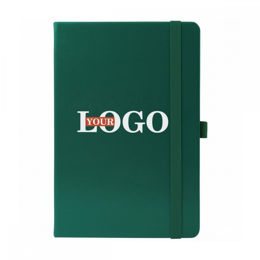 Блокноты с логотипом зеленый