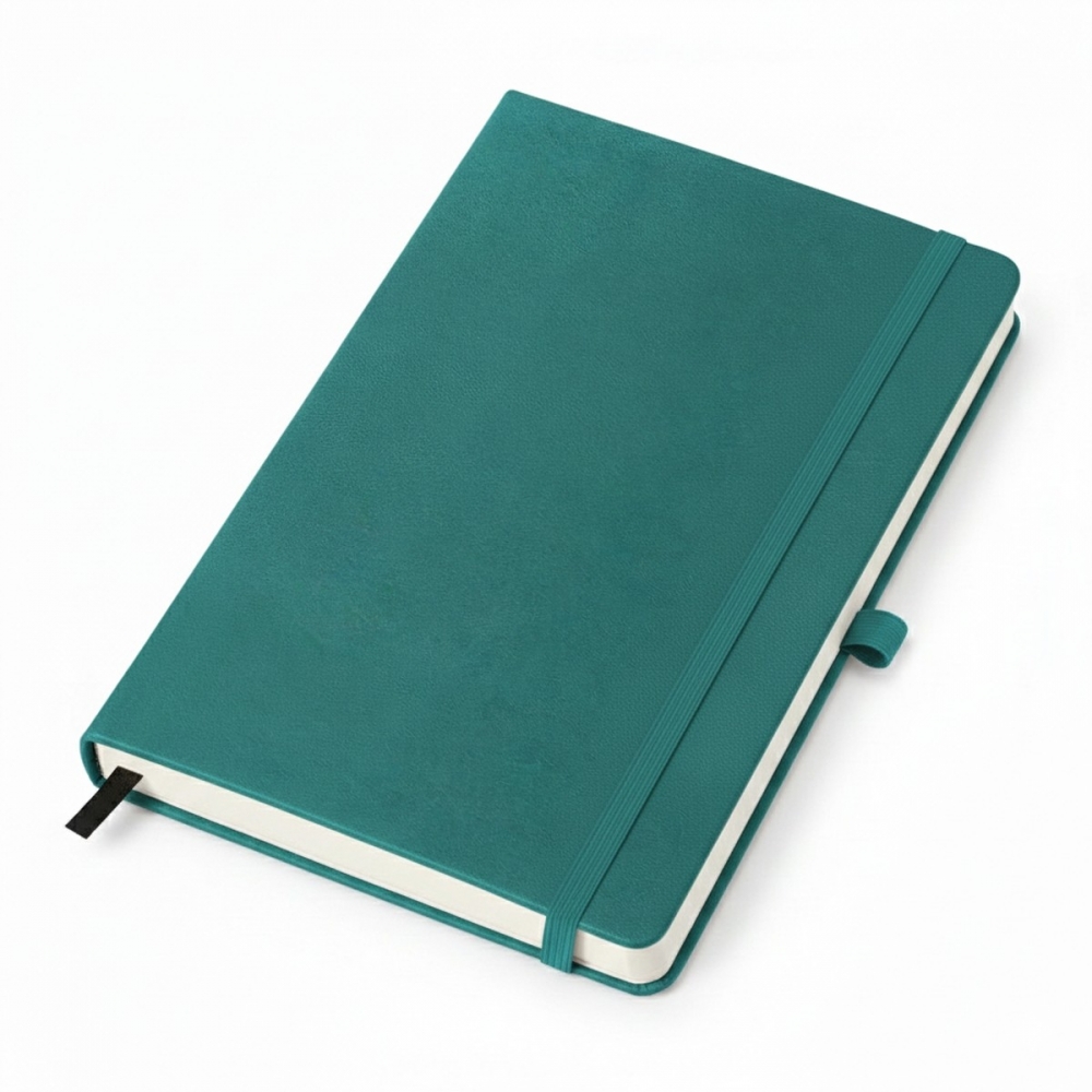 Блокноты с логотипом бирюзовый
