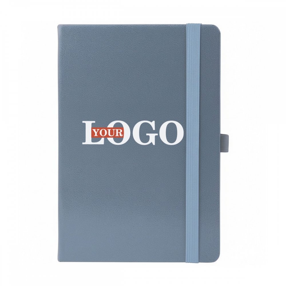 Блокноты с логотипом серый