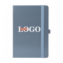 Блокноты с логотипом серый