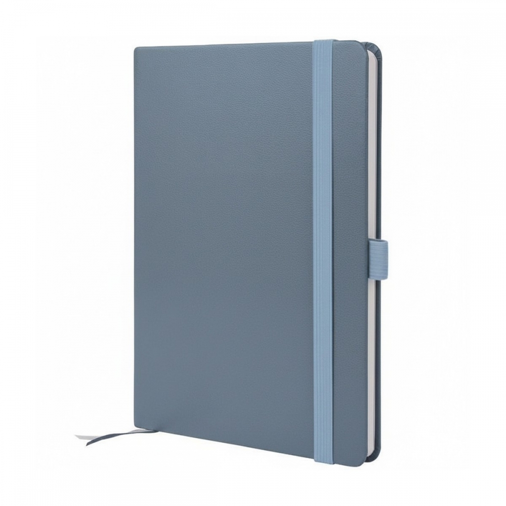 Блокноты с логотипом серый