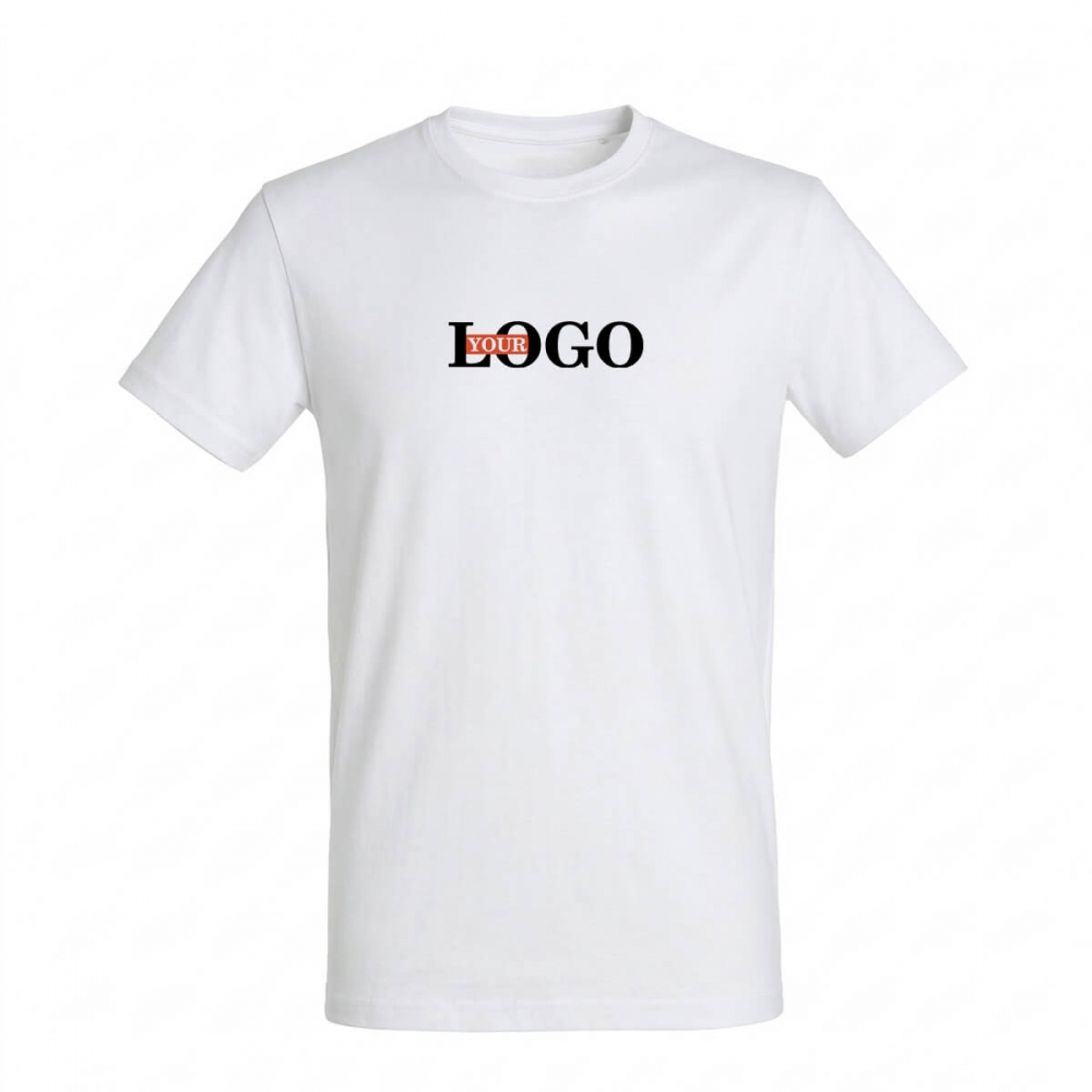 Футболка Slim с логотипом (белая)