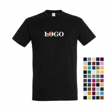 Футболка Slim с логотипом (черная, цветная)