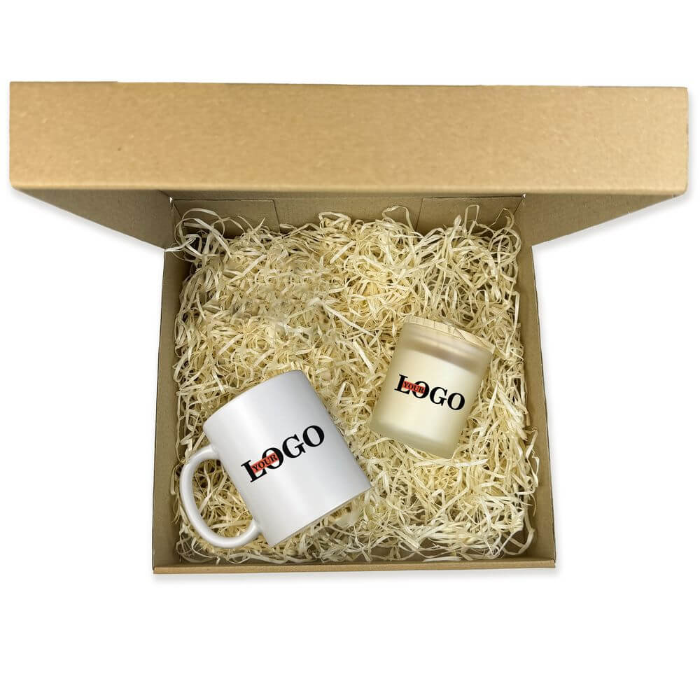 Подарунковий набір з логотипом – Чашка + Свічка