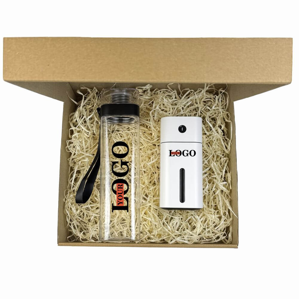 Подарунковий набір з логотипом – Зволожувач + Пляшка