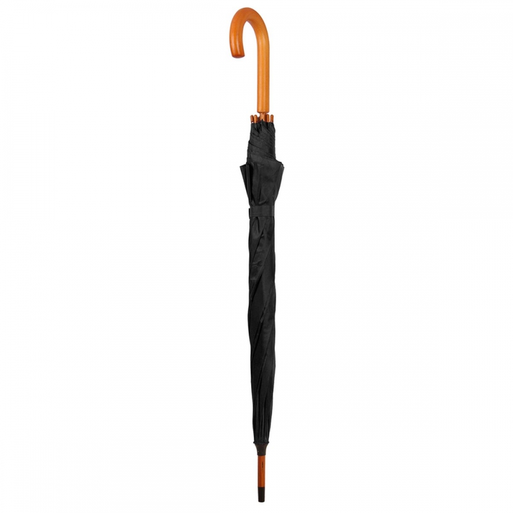 Парасоля з логотипом та дерев’яною ручкою 