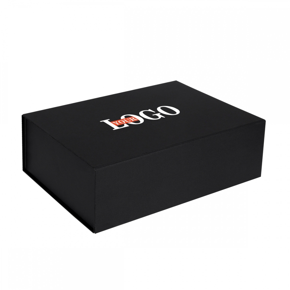 Коробка подарочная ZIZ с брендированием черная