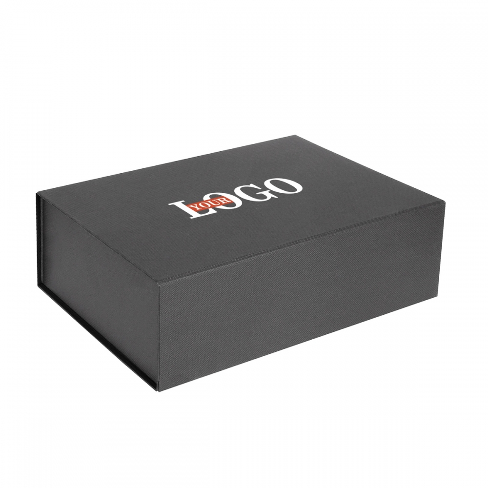 Коробка подарочная ZIZ с брендированием серая