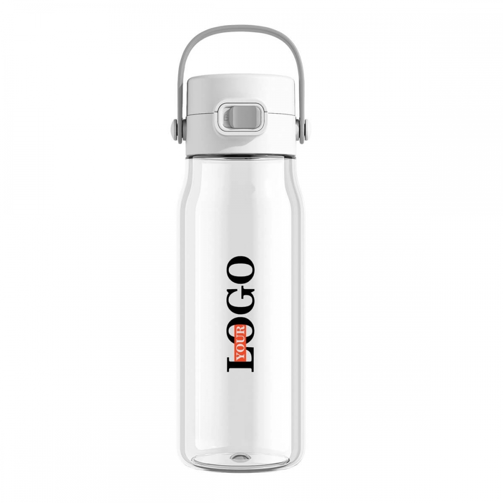 Бутылка для питья с логотипом белая