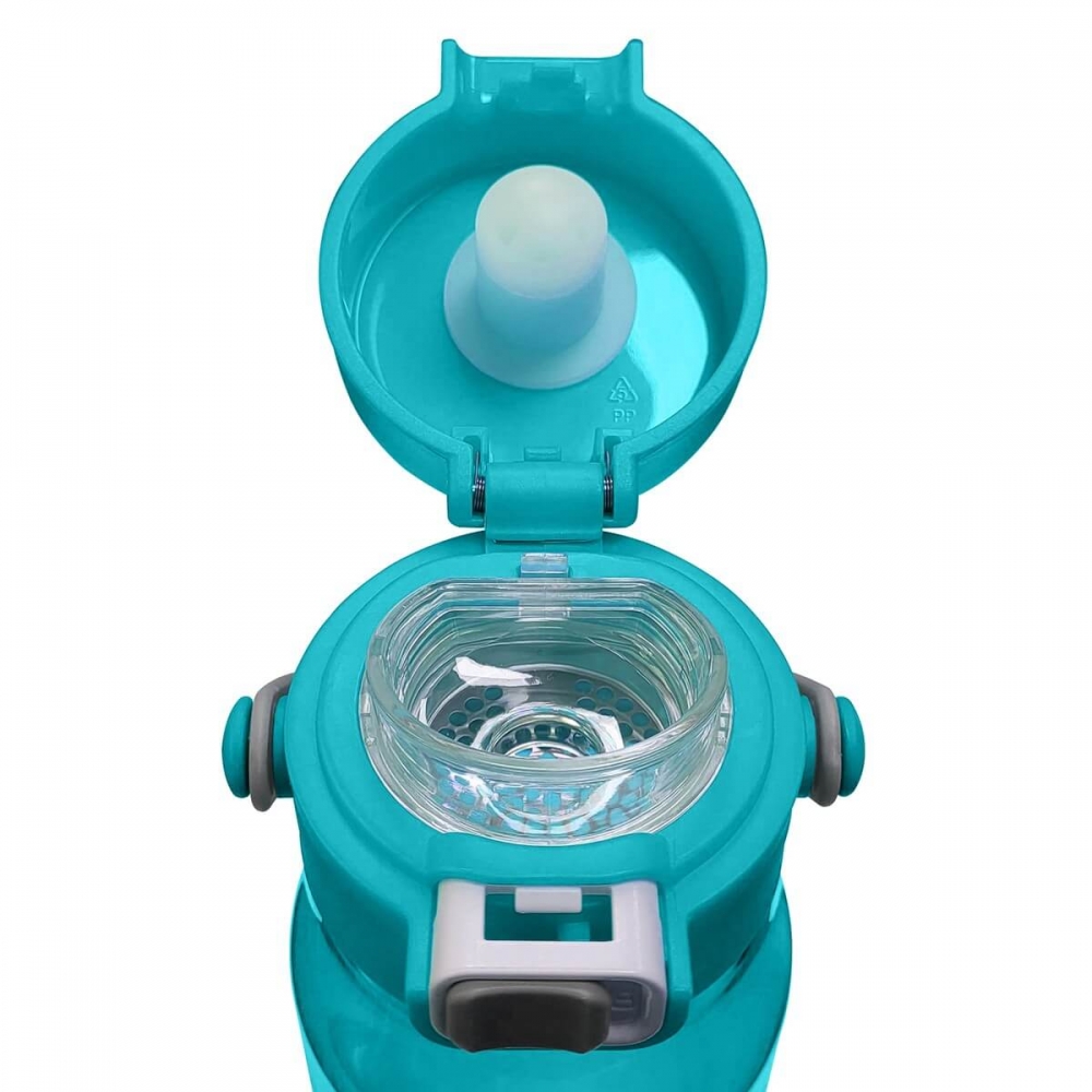 Бутылка для питья с логотипом голубая