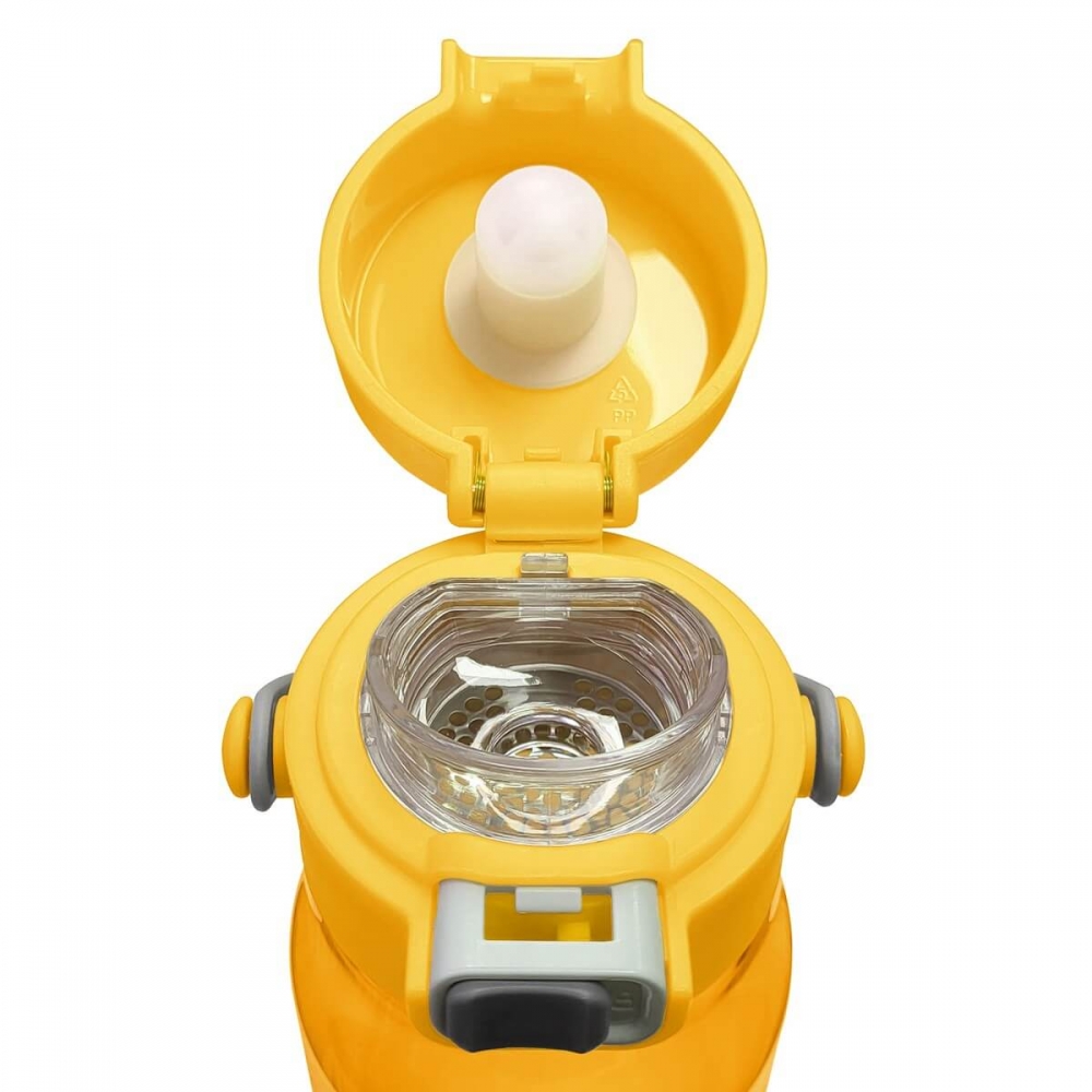 Бутылка для питья с логотипом желтая