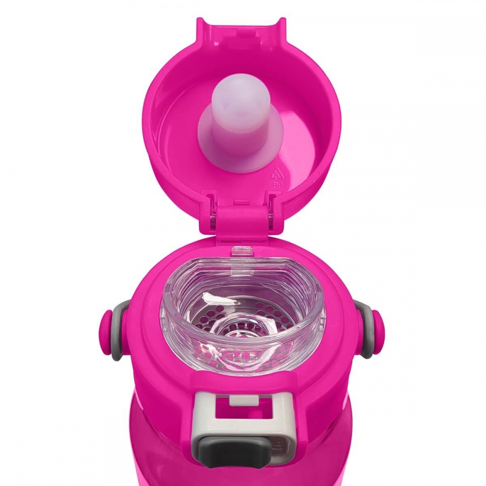 Бутылка для питья с логотипом розовая