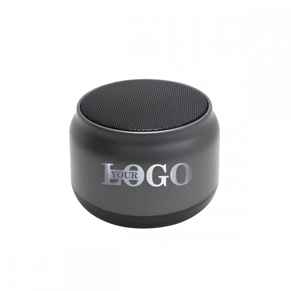Портативна колонка Bluetooth з логотипом сіра