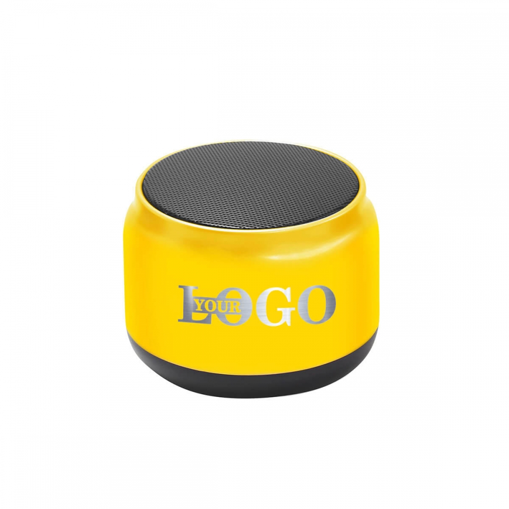 Портативна колонка Bluetooth з логотипом жовта