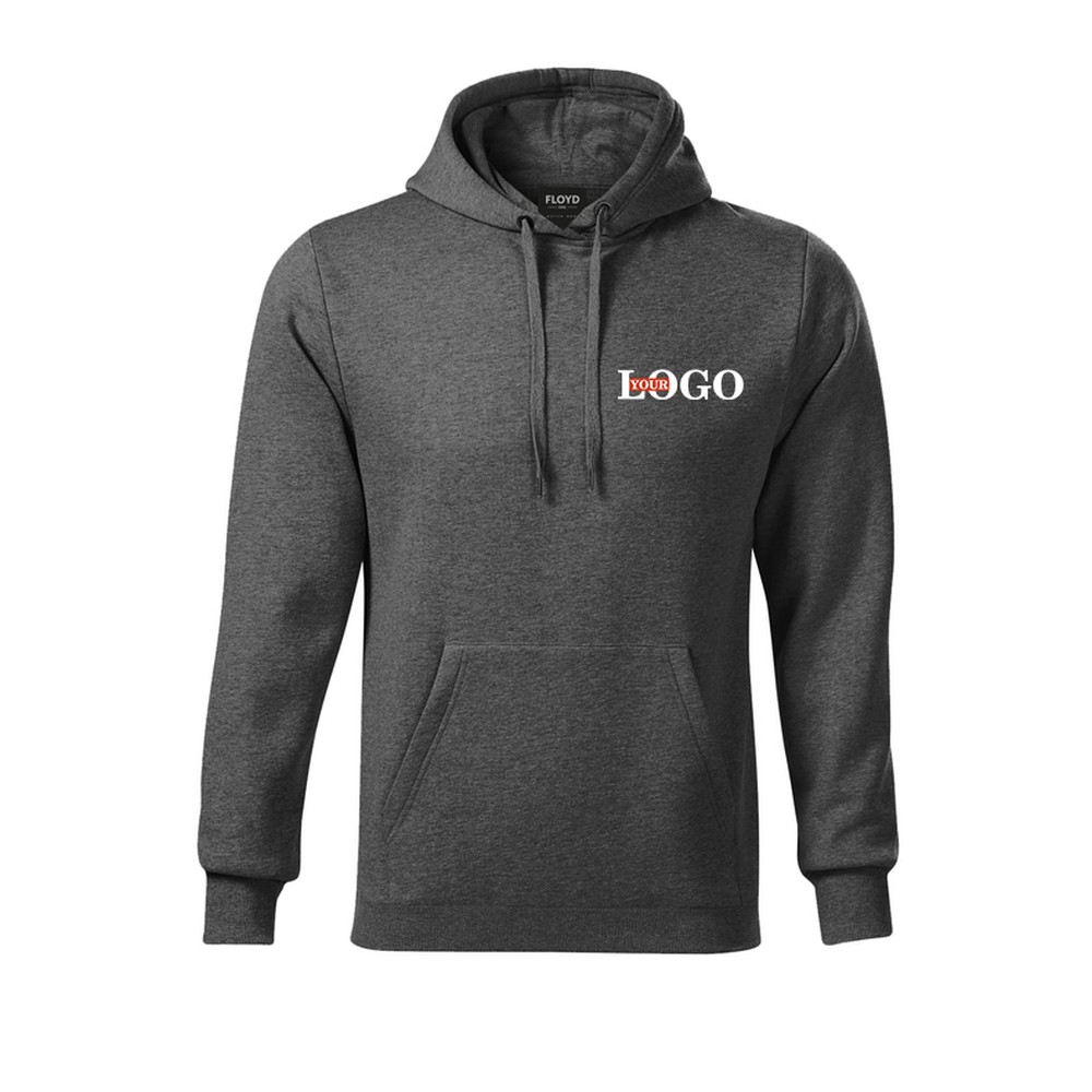 Реглан з логотипом на замовлення темно-сірий