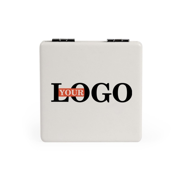 Складное квадратное зеркало с логотипом